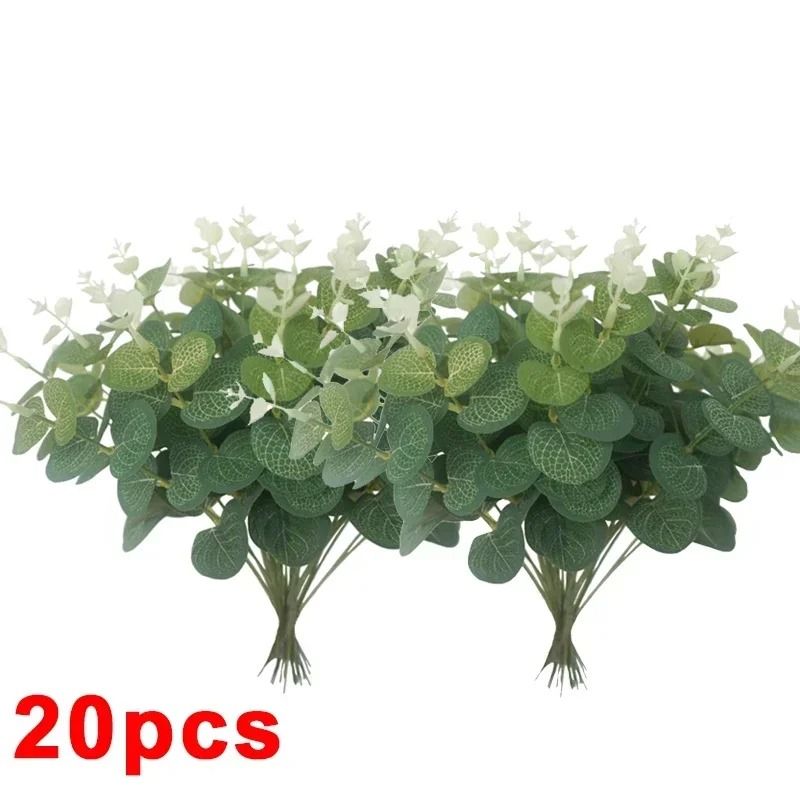 Artificial Eucalyptus Stems Greenery Bundle For DIY Bouquets And Home Decor 11