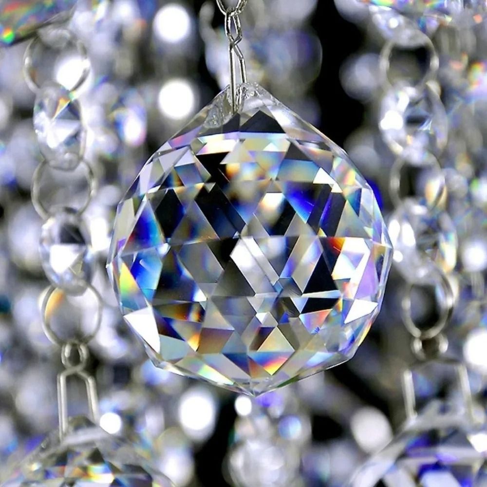 Faceted Crystal Ball Prism Suncatcher For Chandelier And Home Decor 2050mm 1