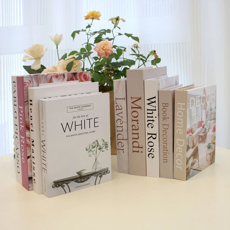 Luxury Decorative Fake Book Set For Coffee Table Home Styling 3