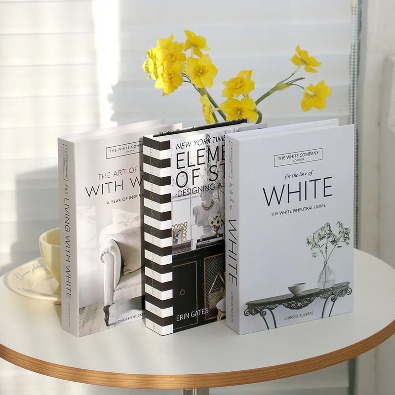 Luxury Decorative Fake Book Set For Coffee Table Home Styling 7