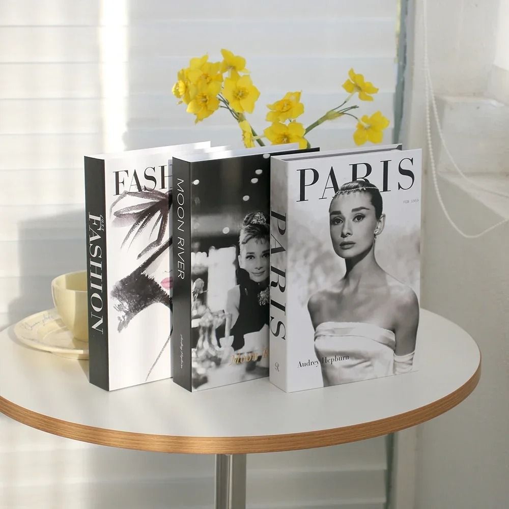 Luxury Decorative Fake Book Set For Coffee Table Home Styling 16