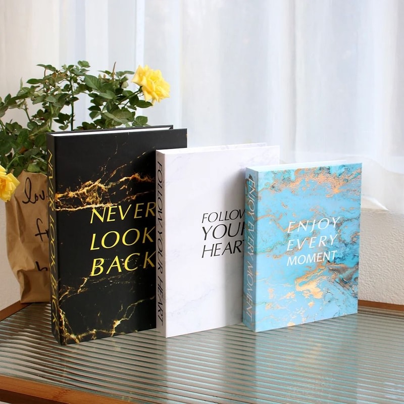Luxury Decorative Fake Book Set For Coffee Table Home Styling 23