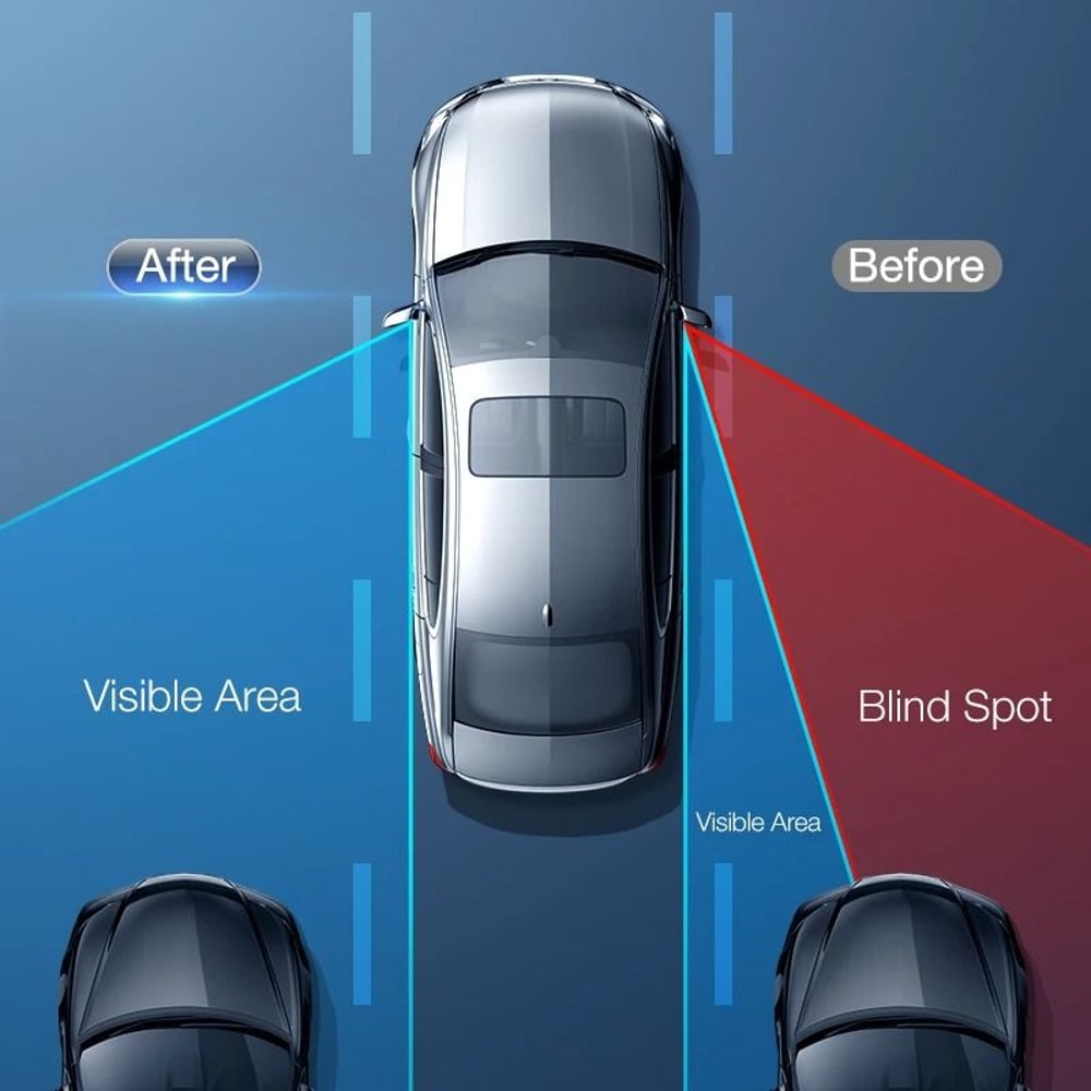 HD 360 Wide Angle Blind Spot Mirror Set For Safer Driving 3