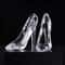 Crystal Cinderella Glass Slipper Figurine Elegant Acrylic High Heel Decor 0
