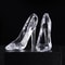 Crystal Cinderella Glass Slipper Figurine Elegant Acrylic High Heel Decor 1