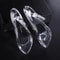 Crystal Cinderella Glass Slipper Figurine Elegant Acrylic High Heel Decor 3