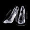 Crystal Cinderella Glass Slipper Figurine Elegant Acrylic High Heel Decor 6