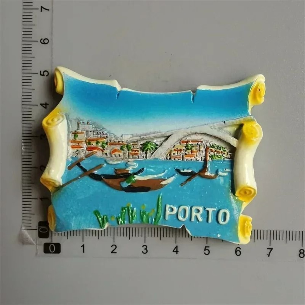 Portugal Travel Souvenir Fridge Magnet Set Lisbon Tram Porto Madeira Resin Collection 21