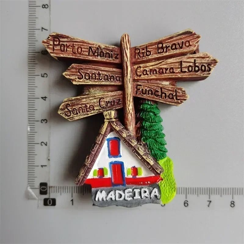 Portugal Travel Souvenir Fridge Magnet Set Lisbon Tram Porto Madeira Resin Collection 22