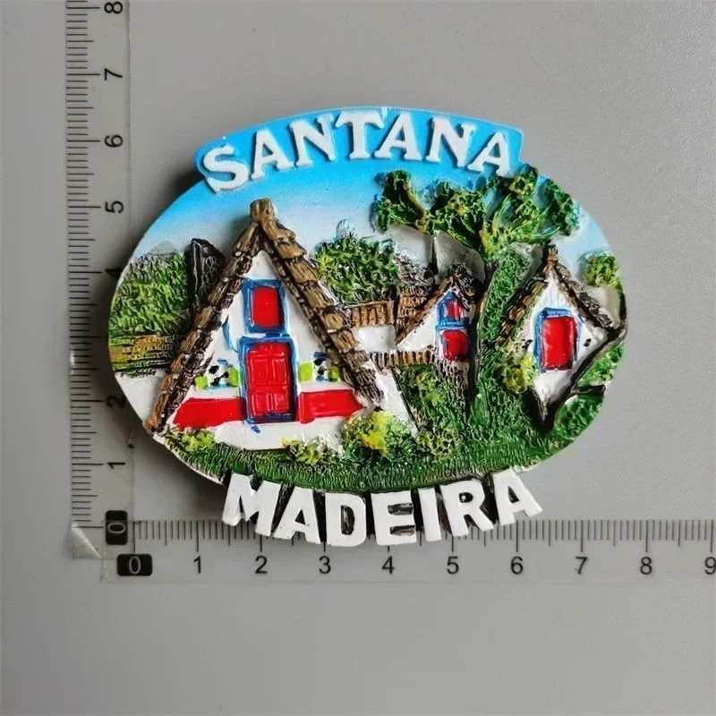 Portugal Travel Souvenir Fridge Magnet Set Lisbon Tram Porto Madeira Resin Collection 24