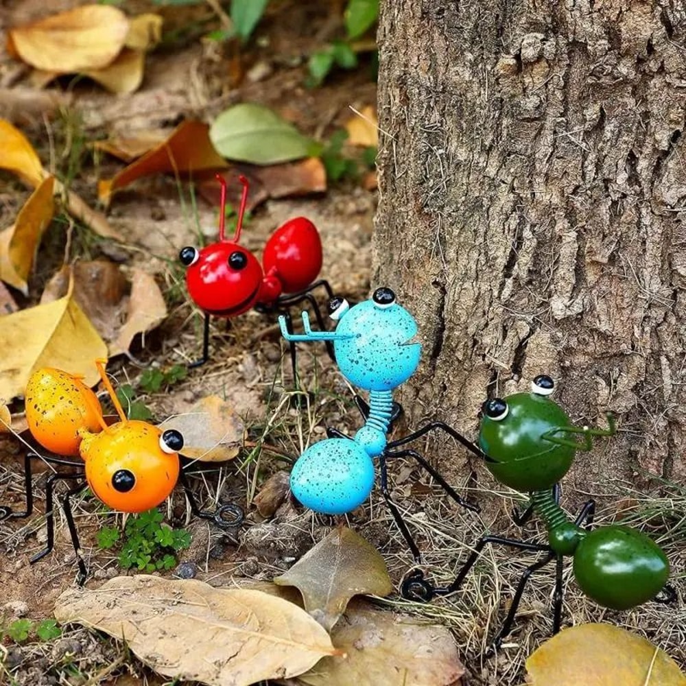 Cute Metal Ant Wall Art Sculptures For Garden And Home Decor 5