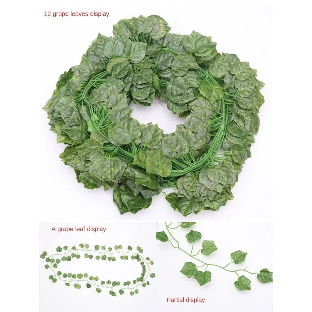 Artificial Ivy Leaf Garland Hanging Vine For Wall And Room Decor 6