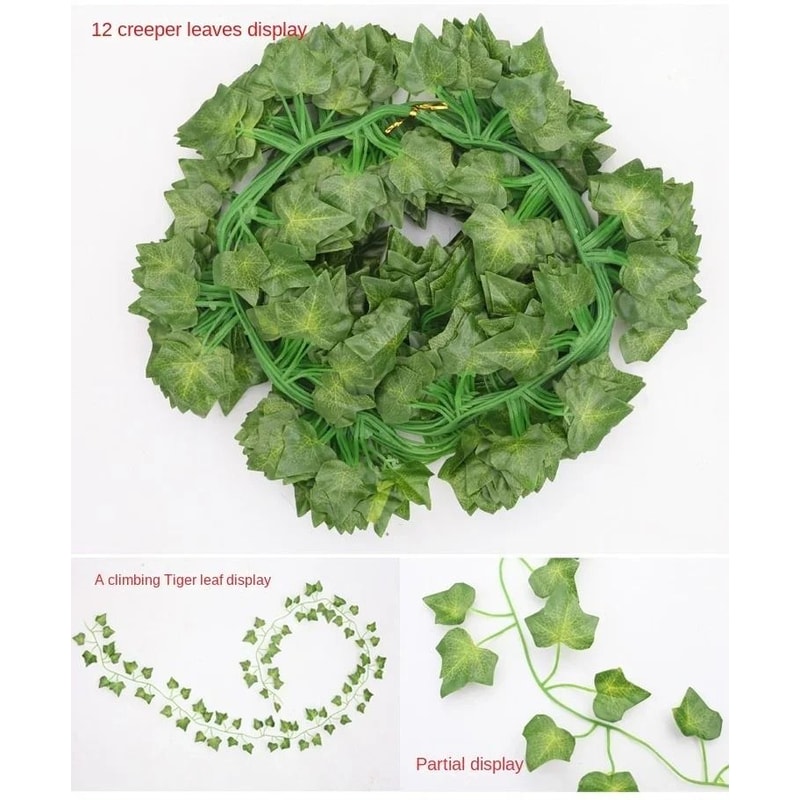 Artificial Ivy Leaf Garland Hanging Vine For Wall And Room Decor 7