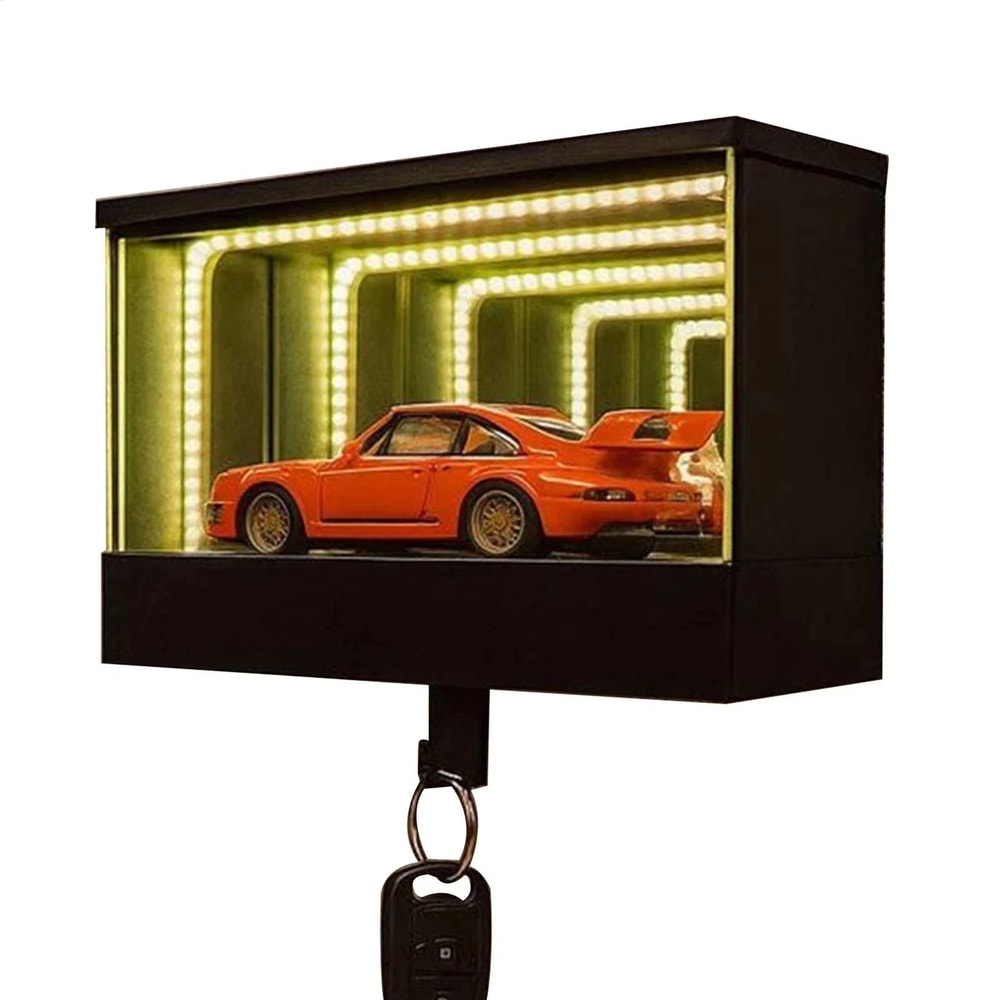LED Car Garage Key Holder Wall Organizer For Entryway Home Decor 4