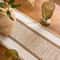 Nordic Boho Green Striped Table Runner With Handwoven Tassels 4