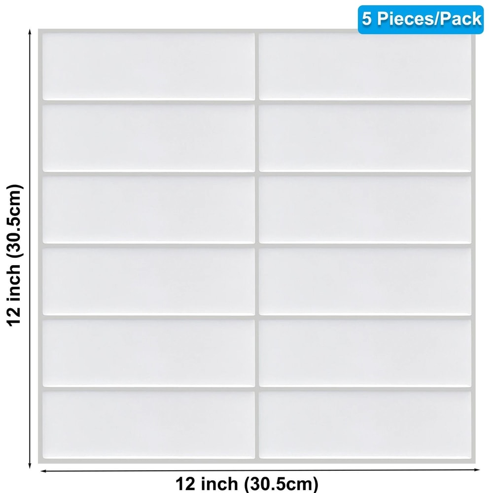 3D Waterproof Peel And Stick Kitchen Wall Tiles 12x12in 510PCS Set 9