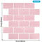 3D Waterproof Peel And Stick Kitchen Wall Tiles 12x12in 510PCS Set 12