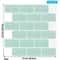 3D Waterproof Peel And Stick Kitchen Wall Tiles 12x12in 510PCS Set 6
