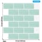 3D Waterproof Peel And Stick Kitchen Wall Tiles 12x12in 510PCS Set 6