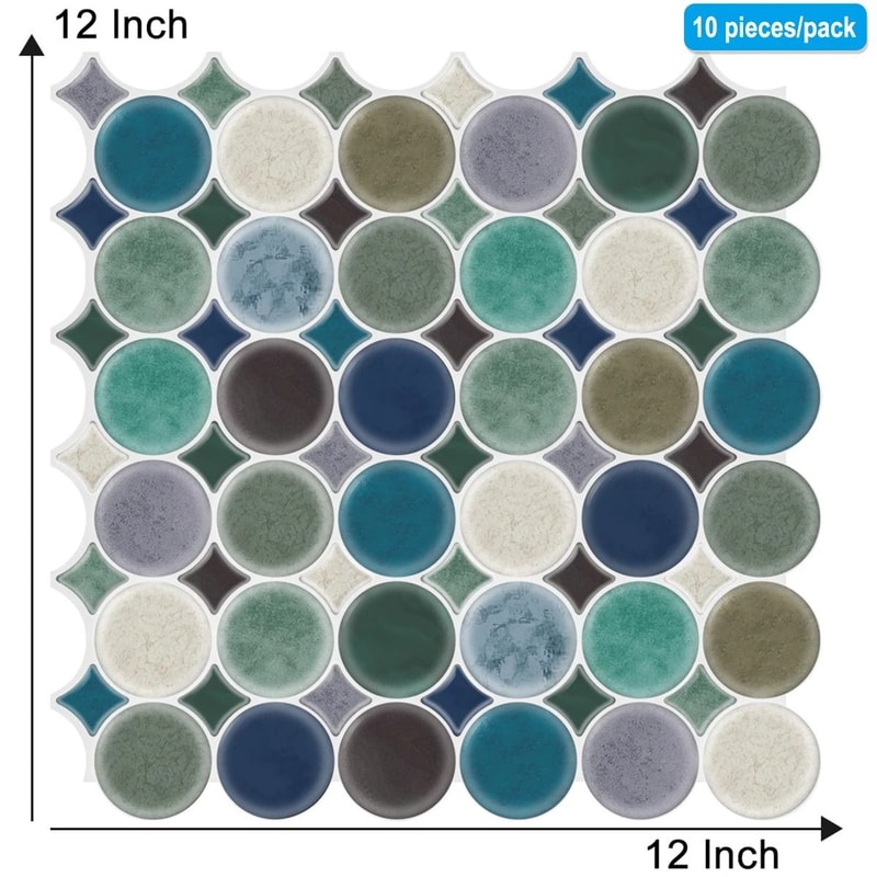 3D Waterproof Peel And Stick Kitchen Wall Tiles 12x12in 510PCS Set 14