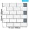3D Waterproof Peel And Stick Kitchen Wall Tiles 12x12in 510PCS Set 23