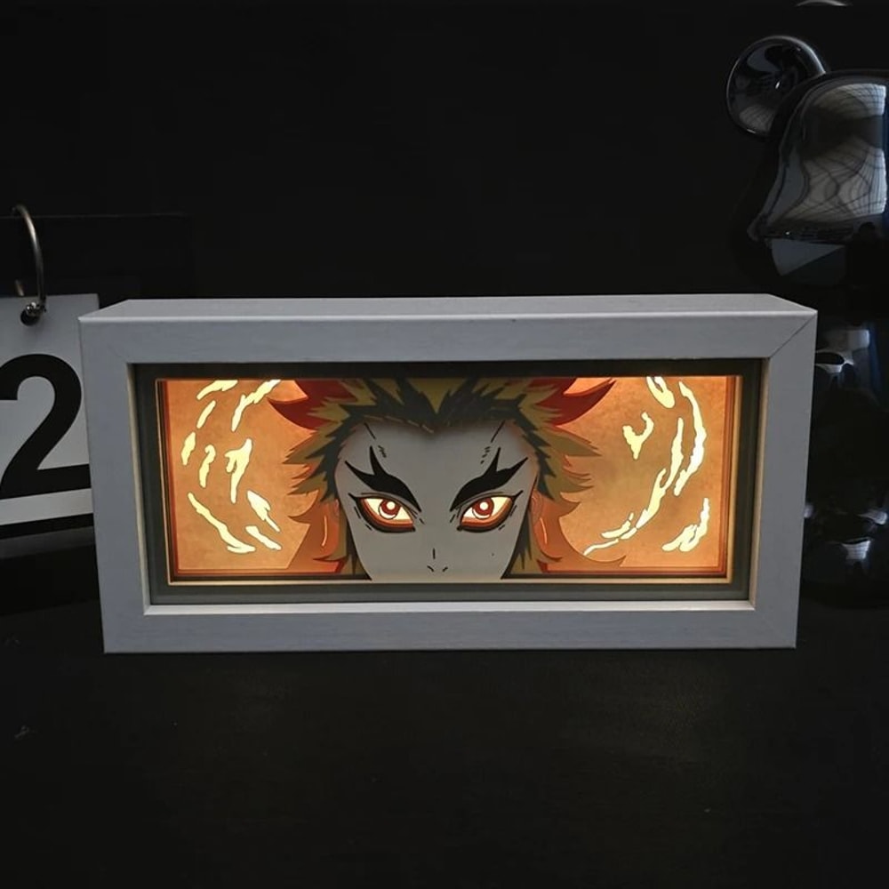 Demon Slayer Tanjiro 3D LED Light Box Night Lamp For Bedroom Decor 9