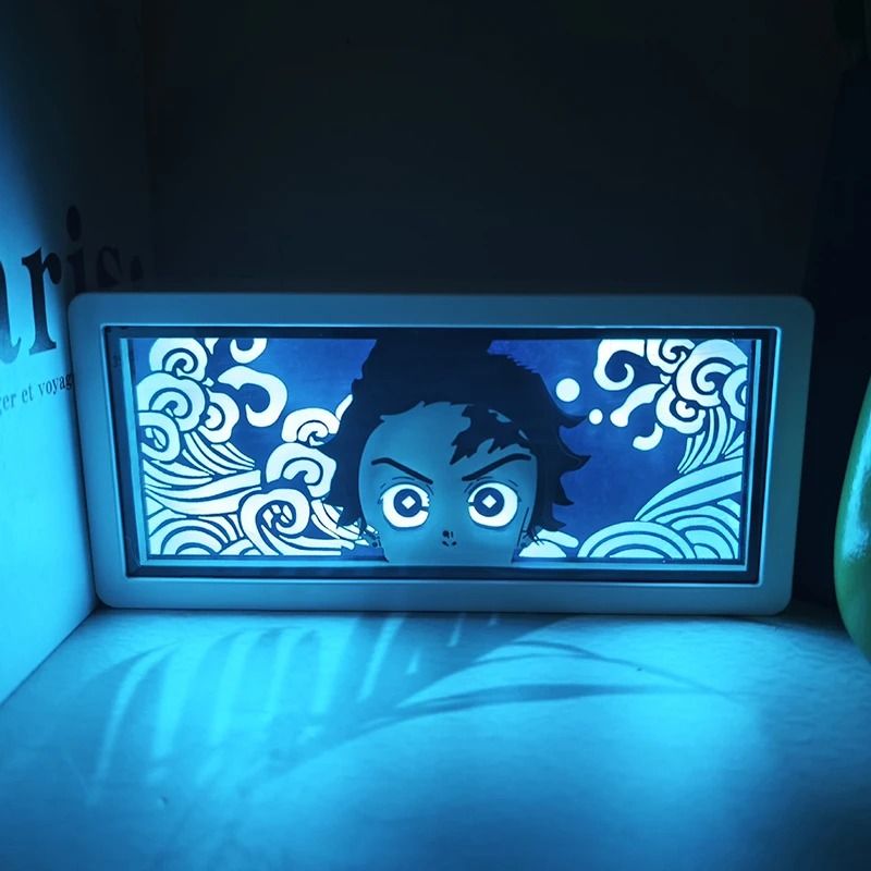 Demon Slayer Tanjiro 3D LED Light Box Night Lamp For Bedroom Decor 10