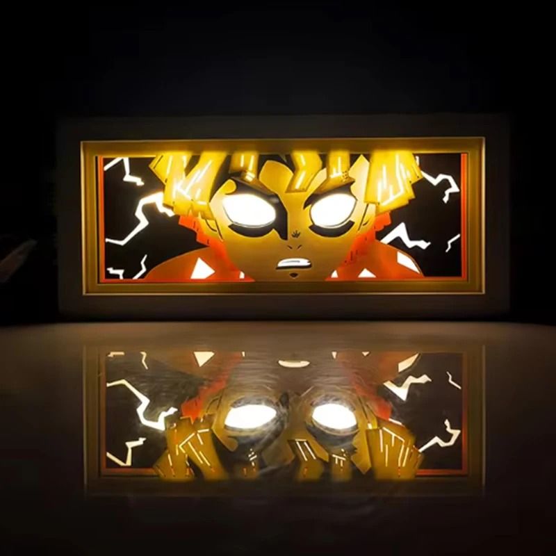 Demon Slayer Tanjiro 3D LED Light Box Night Lamp For Bedroom Decor 14