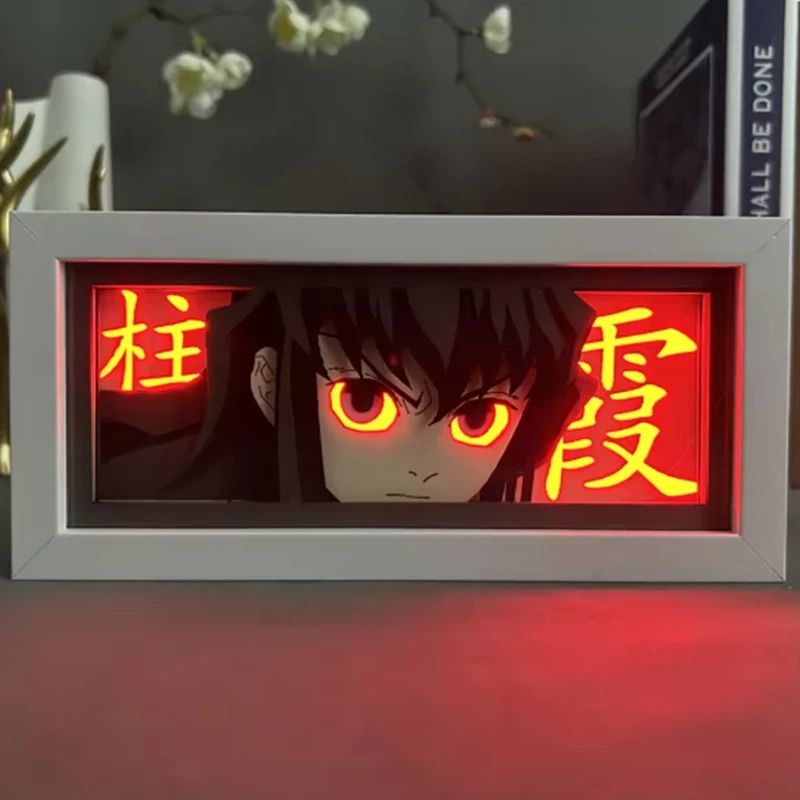 Demon Slayer Tanjiro 3D LED Light Box Night Lamp For Bedroom Decor 18