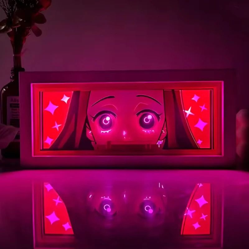 Demon Slayer Tanjiro 3D LED Light Box Night Lamp For Bedroom Decor 21