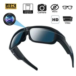 4k camera video glasses with hd recording for outdoor sports and surveillance