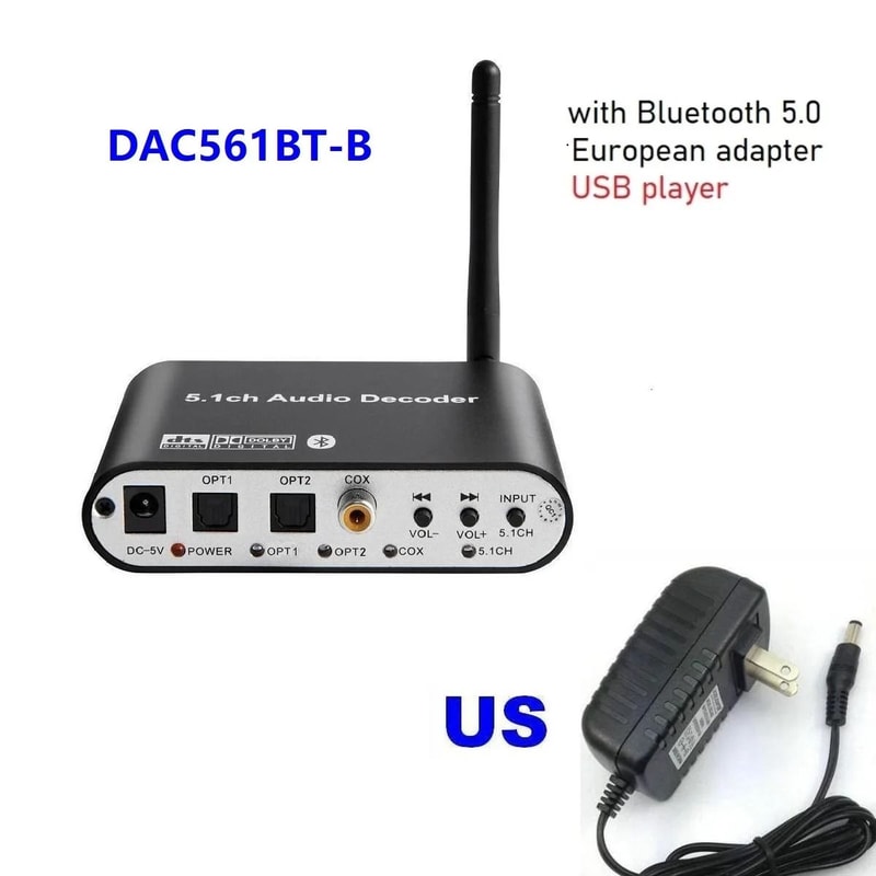Digital 51 Audio Decoder Dolby DTS AC3 Converter With 51 Analog Output 3
