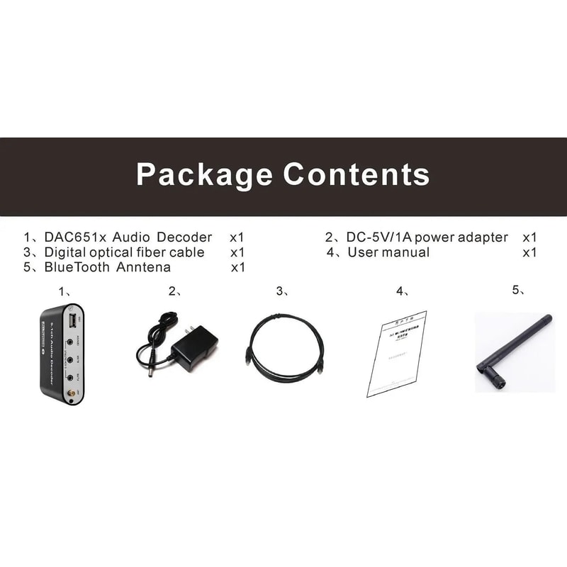 Digital 51 Audio Decoder Dolby DTS AC3 Converter With 51 Analog Output 5