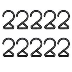 z-shaped triangle camping hooks set portable multi-purpose outdoor hanging clips (10pcs)