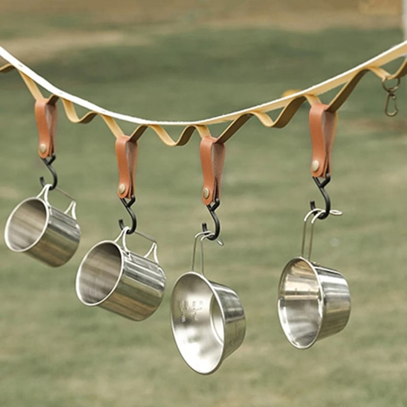 ZShaped Triangle Camping Hooks Set Portable MultiPurpose Outdoor Hanging Clips 10PCS 2