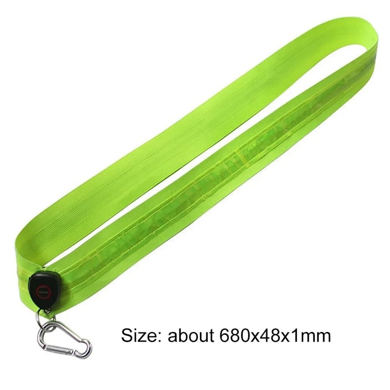 Rechargeable LED Reflective Shoulder Straps For Night Running Cycling And Outdoor Safety 5