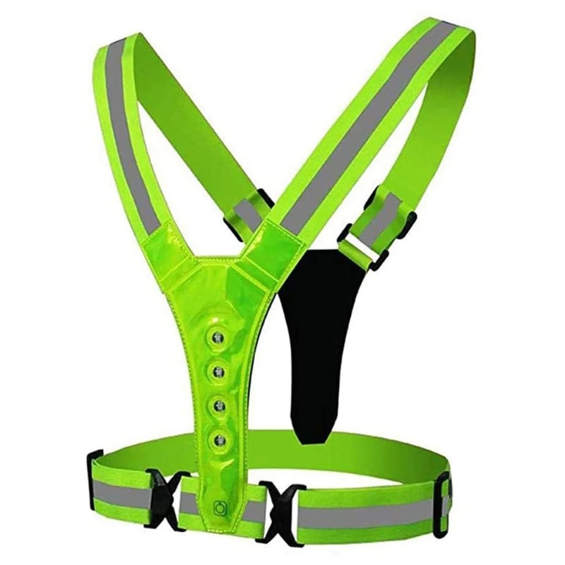 Rechargeable LED Reflective Shoulder Straps For Night Running Cycling And Outdoor Safety 6