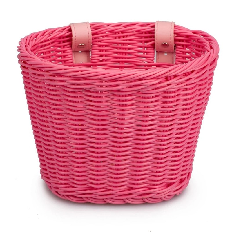 Handwoven Adjustable Bicycle Front Basket With Handlebar Straps For Daily Carry And Outdoor Riding 10