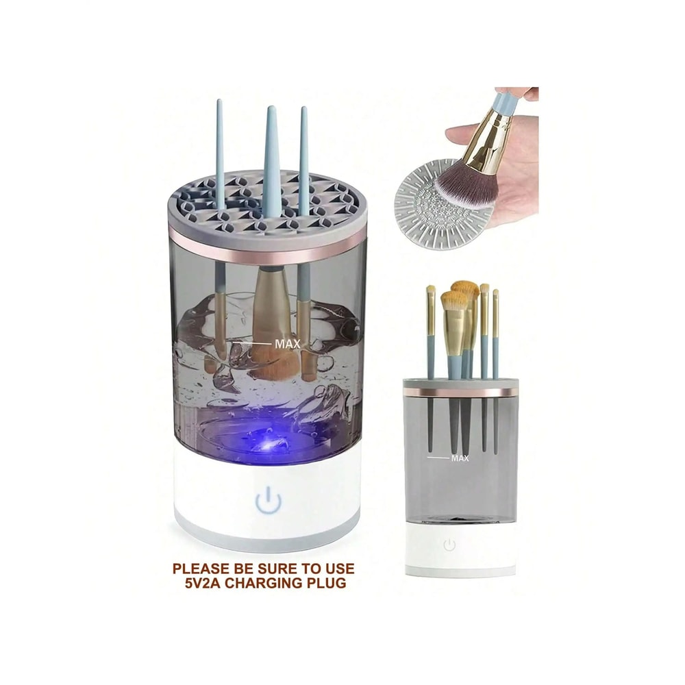 Electric Makeup Brush Cleaner Machine Automatic Cosmetic Brush Washer Dryer 3