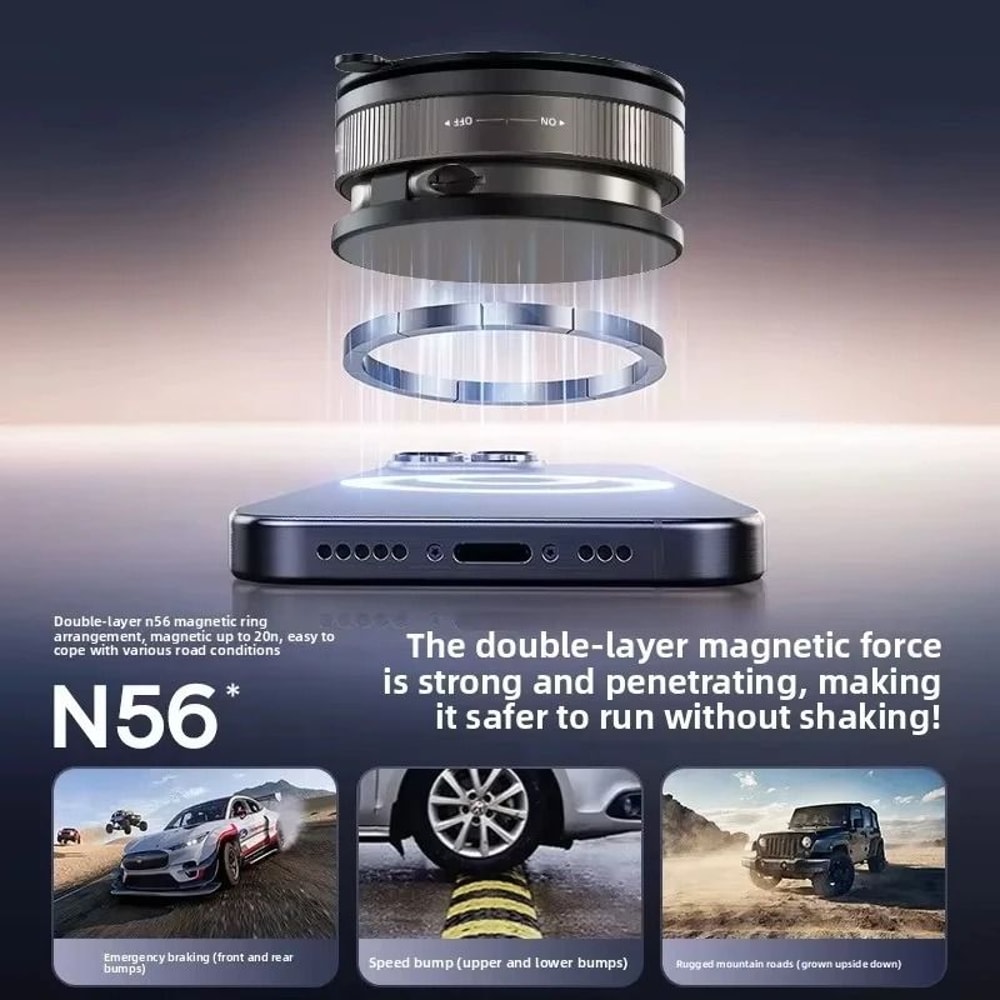 T30 Magnetic Suction Phone Mount Adjustable MagSafe Holder For Car Gym And Mirror 3