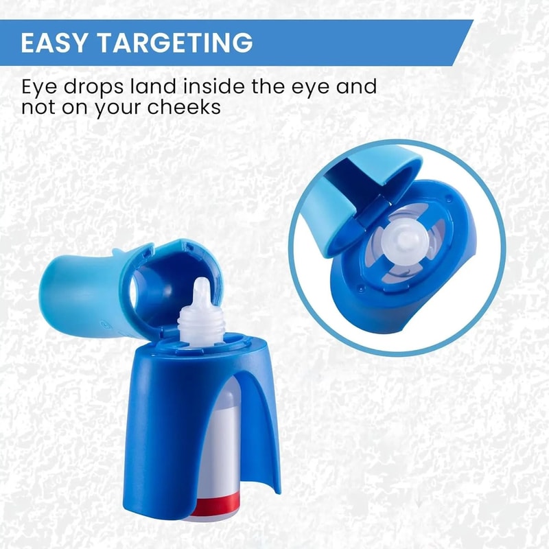 Reusable Eyedrop Guide Applicator Precision Eye Drop Helper Device 2