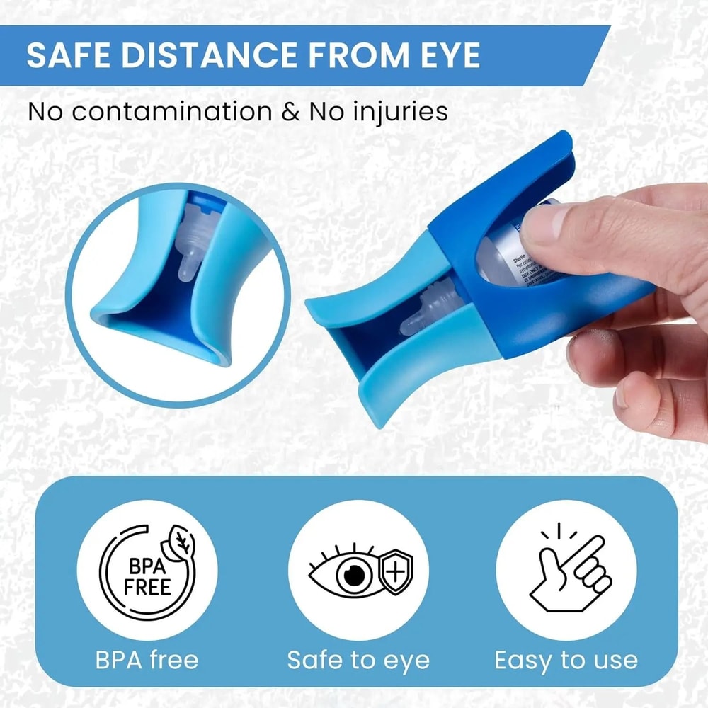 Reusable Eyedrop Guide Applicator Precision Eye Drop Helper Device 4