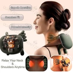 bionic finger electric neck massager deep kneading shoulder and back relaxation tool