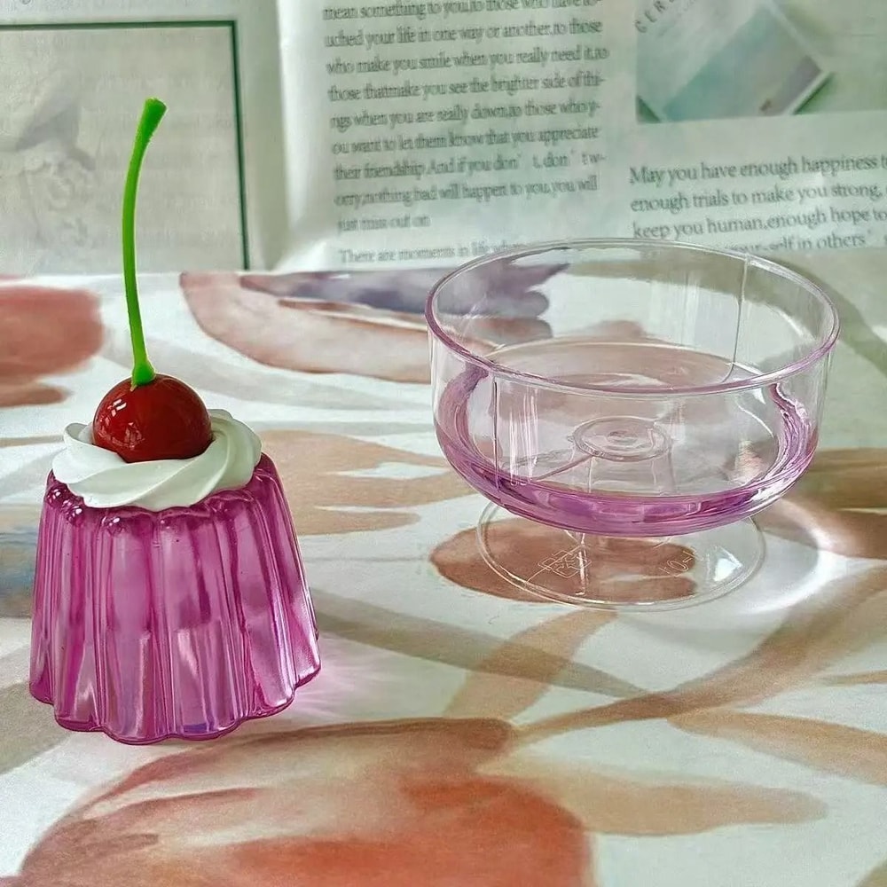Retro Pudding Pink Soda Jelly Decor Set Japanese Style Kawaii Room Display Ornaments 7