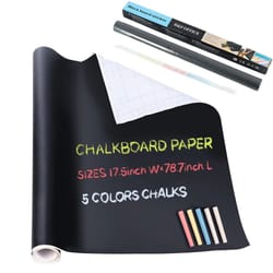 large pvc chalkboard wall sticker 17.7x78.7in erasable peel and stick blackboard decal