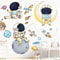 Removable Astronaut Wall Stickers Space Theme PVC Decals For Kids Room Decor 1