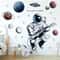 Removable Astronaut Wall Stickers Space Theme PVC Decals For Kids Room Decor 3