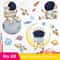 Removable Astronaut Wall Stickers Space Theme PVC Decals For Kids Room Decor 8