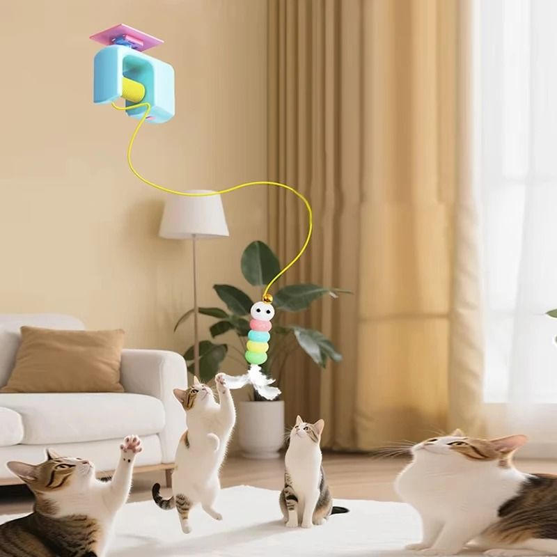 Smart Electric Cat Yo Yo Door Hanging Interactive Toy With Motion Play Ball 2