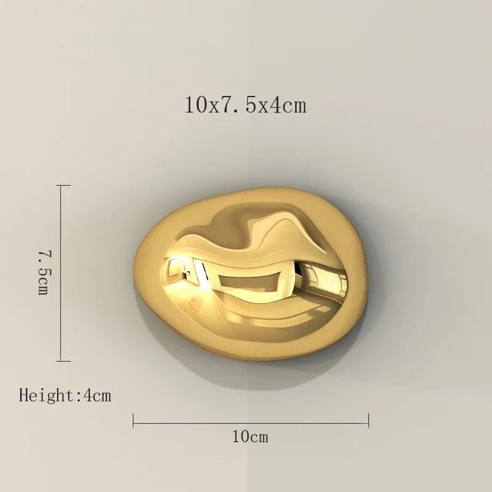 Modern Electroplated Stone Wall Hanging Art For Living Room Decor 10